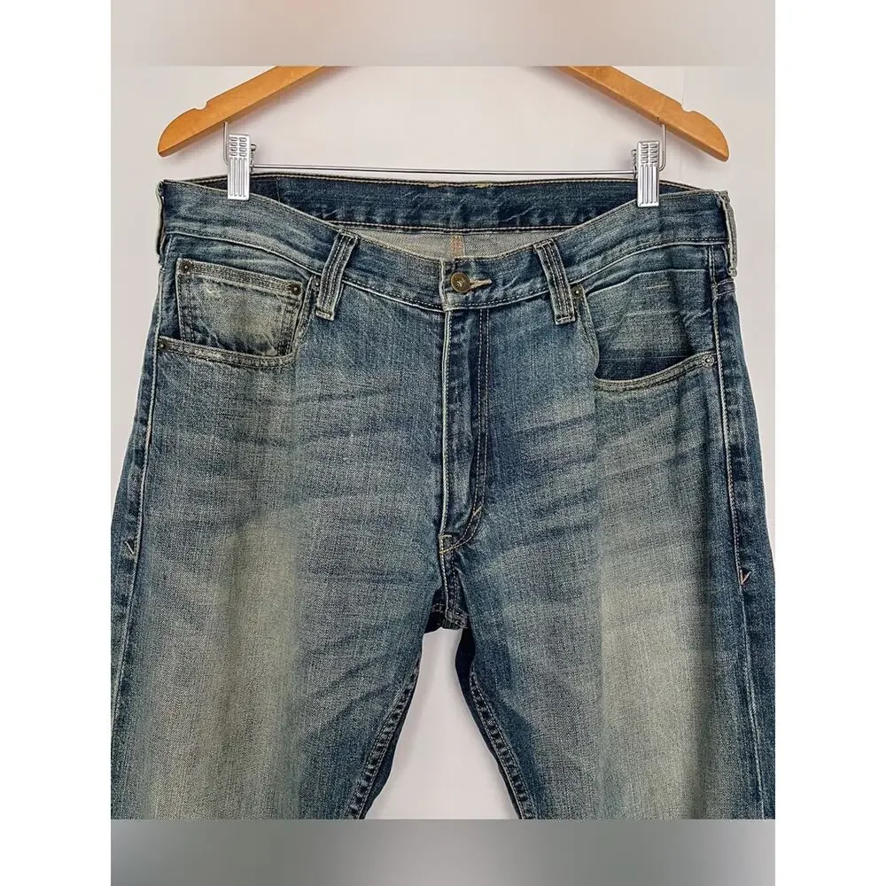 Levi’s 514 Slim Straight Jean Cotton Denim Mens Size 36x29 (actual 34x28.5) Blue